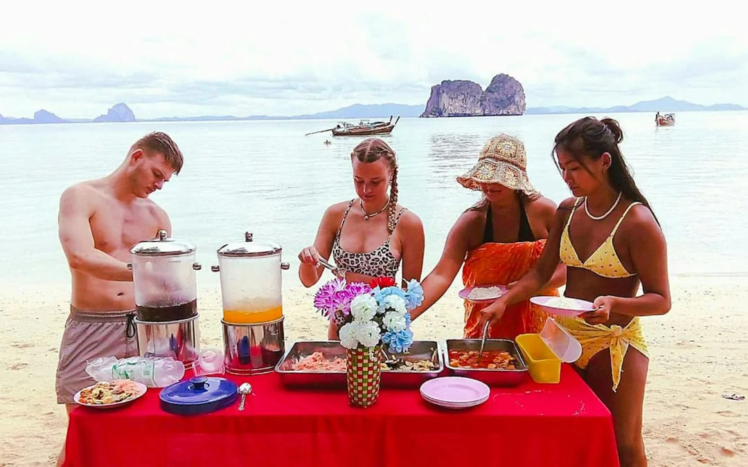 From Koh Lanta: 4 Islands Longtail Boat Tour with Emerald Cave Image 4