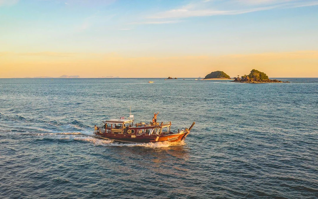 From Krabi: 7 Islands Morning or Sunset Tour by Luxury Longtail Boat Image 1