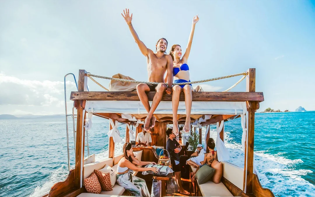 From Krabi: 7 Islands Morning or Sunset Tour by Luxury Longtail Boat Image 2
