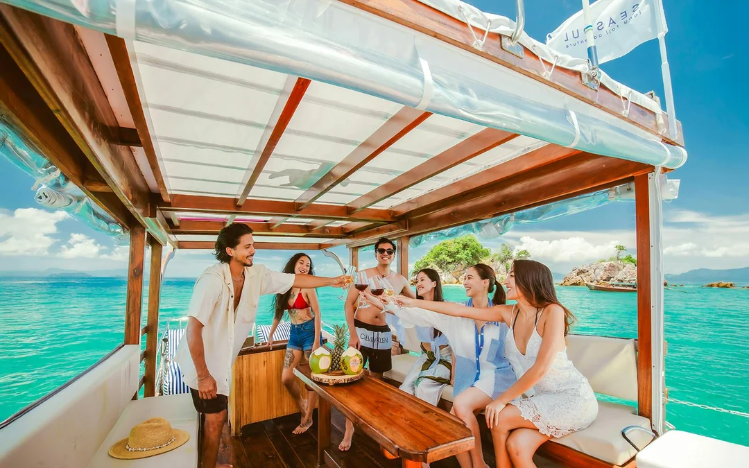 From Krabi: 7 Islands Morning or Sunset Tour by Luxury Longtail Boat Image 3