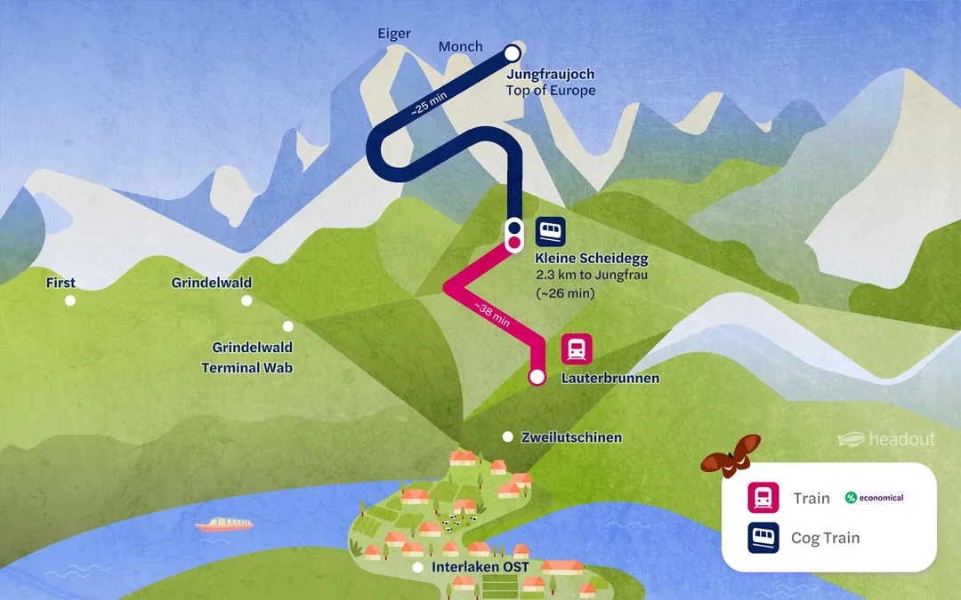 From Lauterbrunnen: Jungfraujoch Top of Europe Round-Trip Train Tickets Image 2
