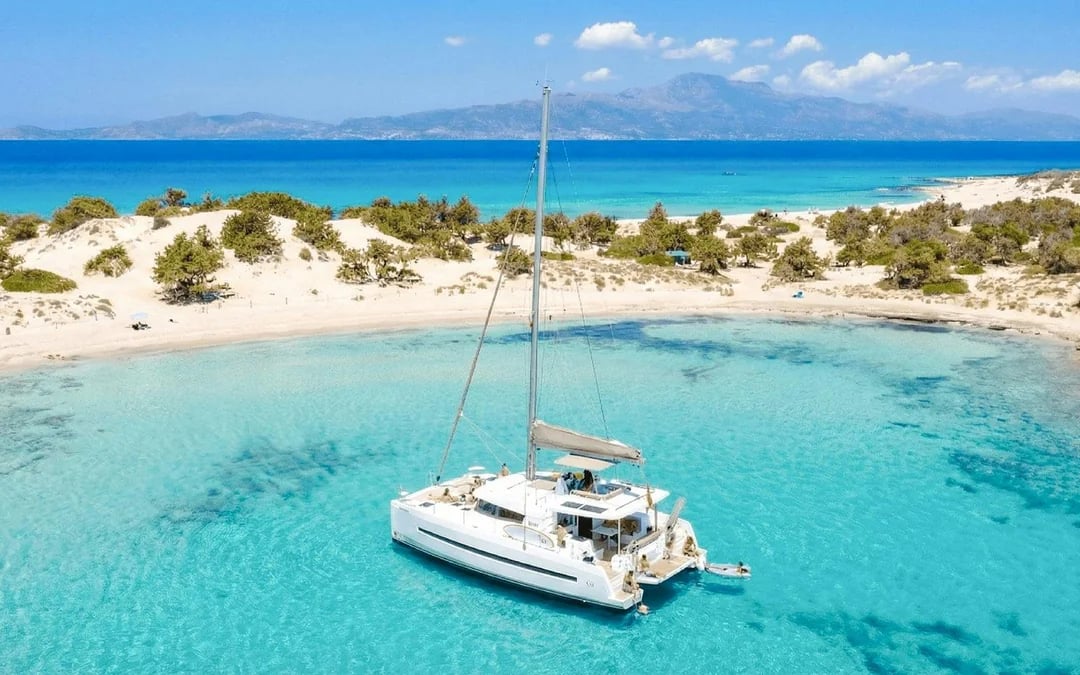 From Lerapetra: Chrissi Island Morning Luxury Catamaran Cruise Image 1