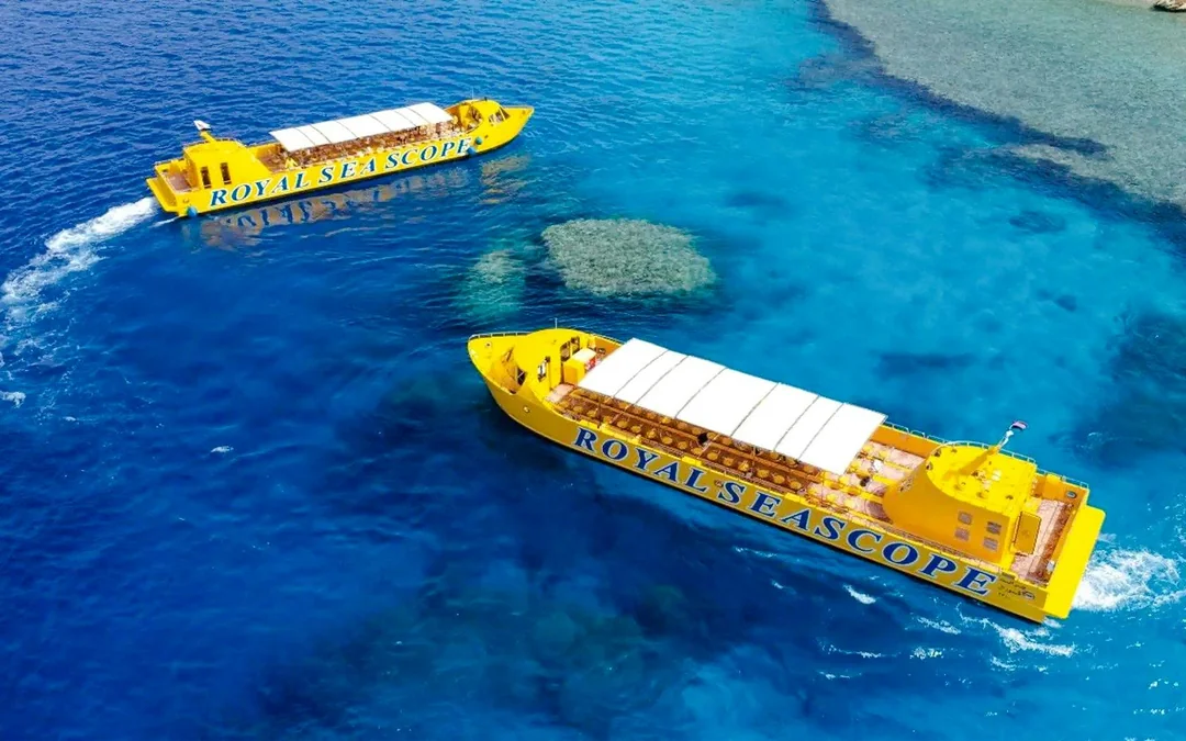 From Makadi: Royal Seascope Submarine Cruise with Snorkel Stop & Optional Hotel Transfers Image 1