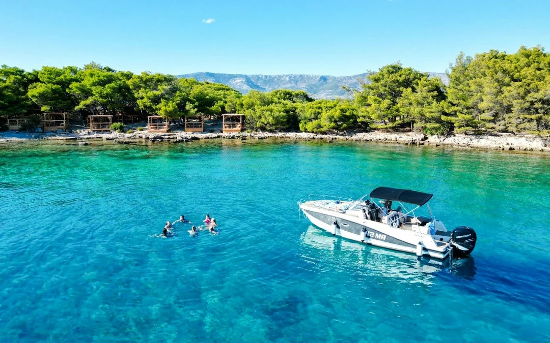 From Makarska: Blue Lagoon, Hvar & Brac Speedboat Tour Image 1