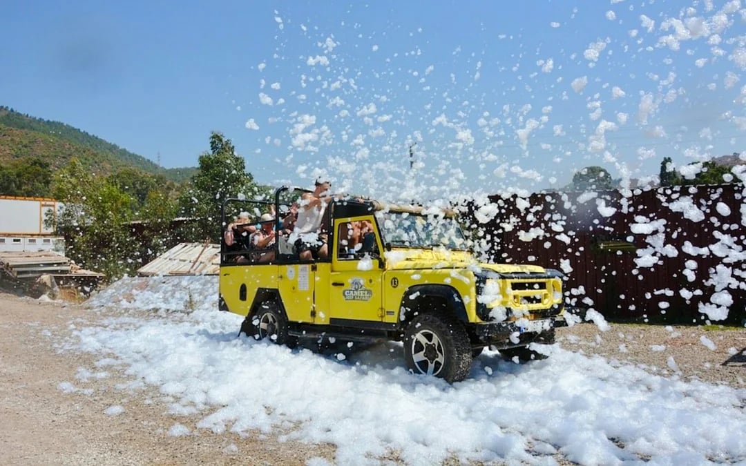 From Marmaris: Jeep Safari with Water Fights to Turgut Waterfall and Kızkumu Beach Image 2