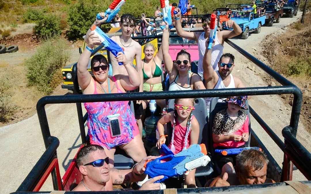From Marmaris: Jeep Safari with Water Fights to Turgut Waterfall and Kızkumu Beach Image 4