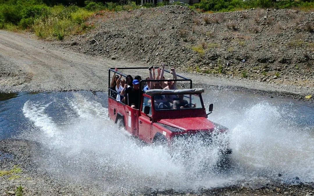 From Marmaris: Jeep Safari with Water Fights to Turgut Waterfall and Kızkumu Beach Image 6