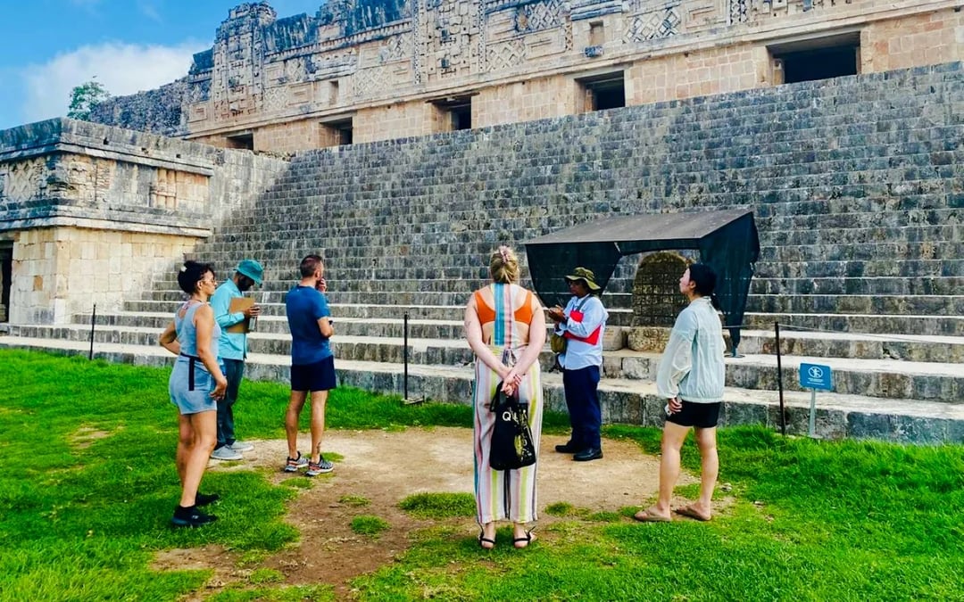 From Mérida: Uxmal Ruins Tour with Cave and Open Cenote Swims and Yucatán Lunch Image 3