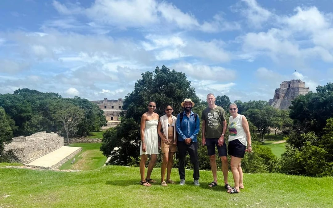From Mérida: Uxmal Ruins Tour with Cave and Open Cenote Swims and Yucatán Lunch Image 5