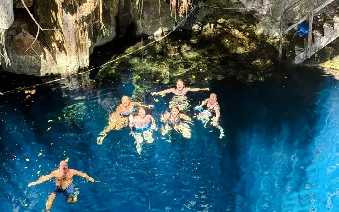 From Mérida: Uxmal Ruins Tour with Cave and Open Cenote Swims and Yucatán Lunch Image 7