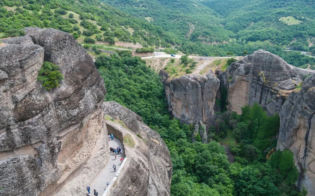 From Meteora: Hidden Trails Guided Hiking Tour with Monastery Stops Image 3