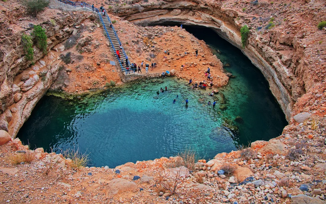 From Muscat:  Private Tour of Wadi Shab Hike, Fins Beach Swim & Bimmah Sinkhole Image 4