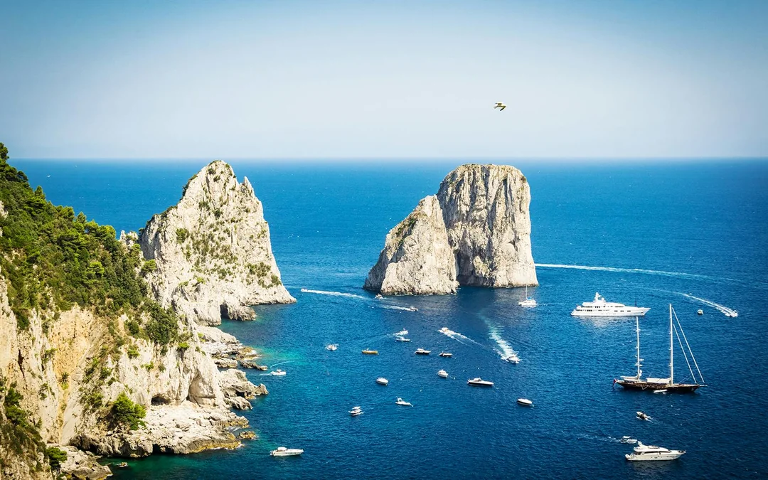 From Naples: Guided Tour of Capri & Blue Grotto with Round-Trip Boat Transfers Image 1