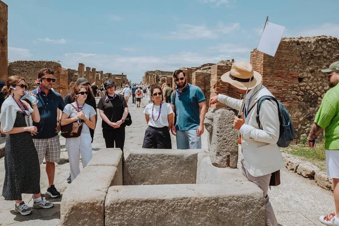 From Naples: Pompeii & Vesuvius Guided Tour with Transfers Image 8