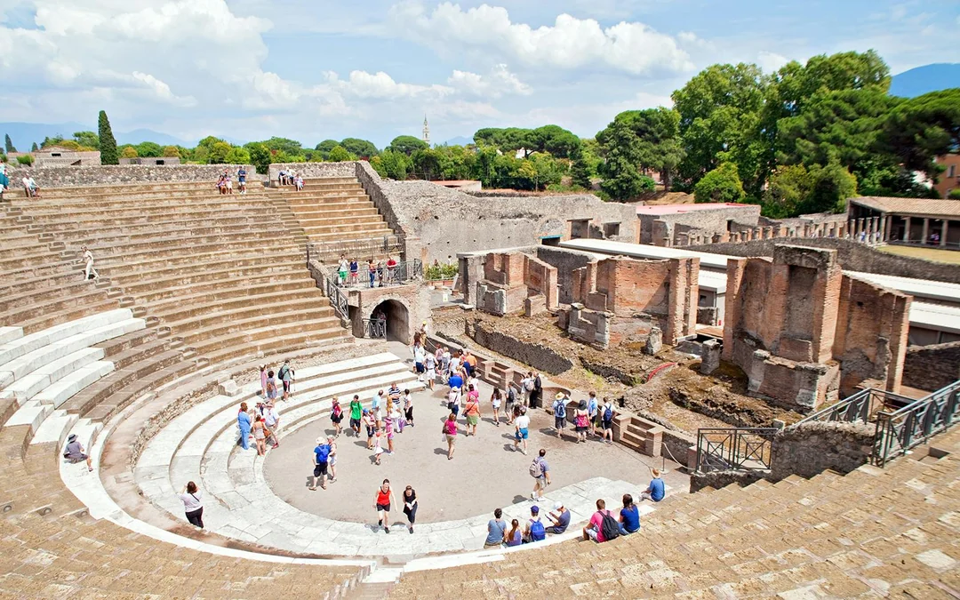 From Naples: Pompeii + Mt. Vesuvius Guided Tour with Transfers & Lunch Image 1