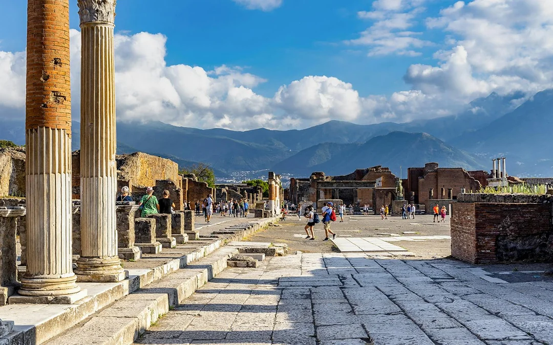 From Naples: Train to Pompeii & Guided Walking Tour Image 1