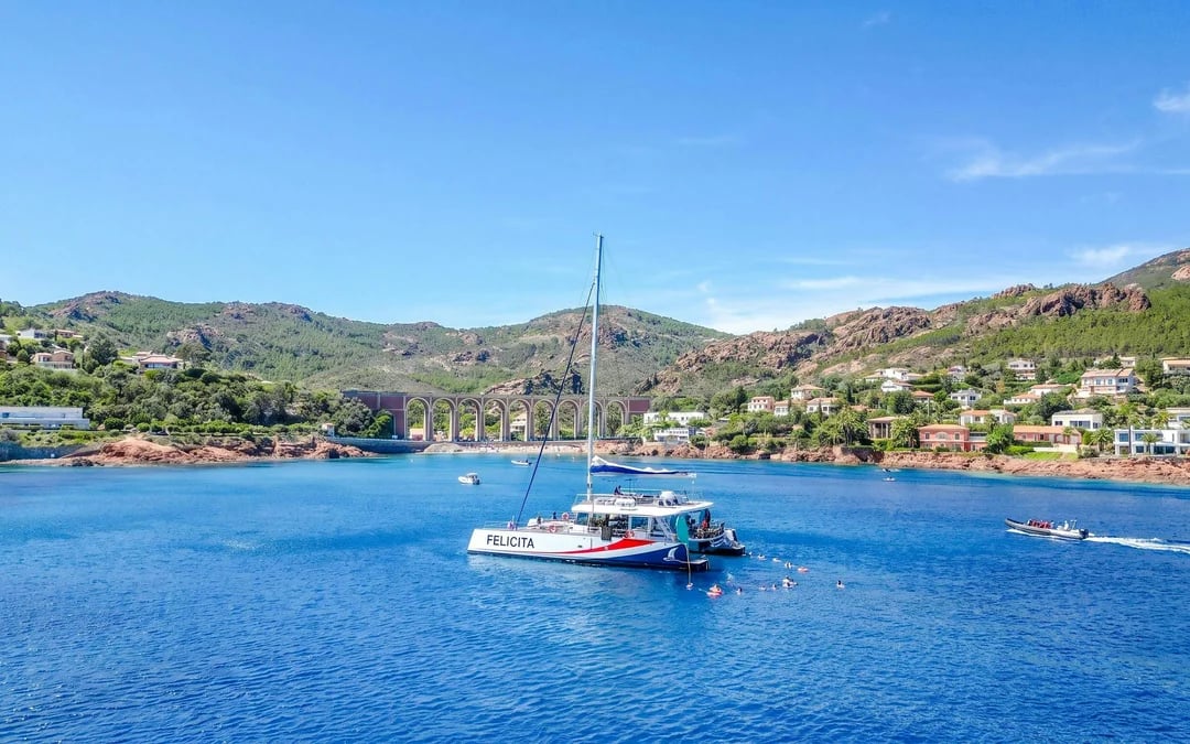 From Nice: Catamaran Snorkeling Cruise Image 1