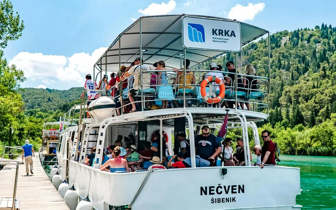 From Omiš: Krka National Park Guided Day Trip with Boat Ride and Swimming Image 3