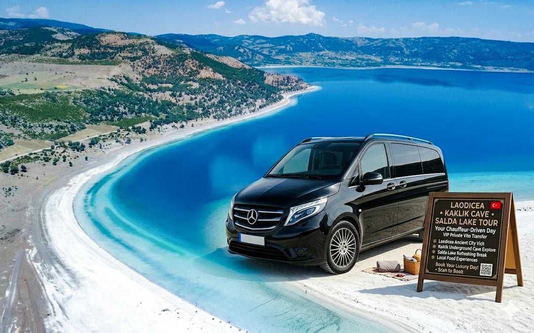From Pamukkale: Private Vehicle and Driver to Laodicea, Kaklik Cave and Lake Salda Image 3