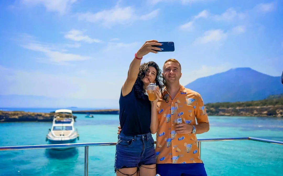 From Paphos: Aphrodite’s Akamas Blue Lagoon Bus & Boat Tour with Waterslide Image 3