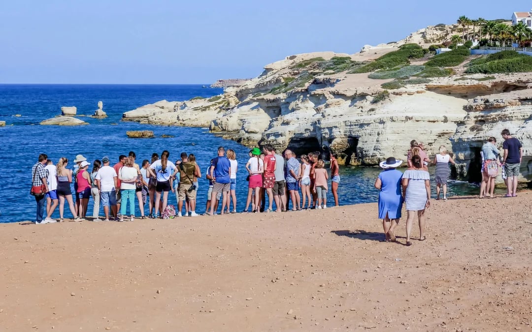 From Paphos: Blue Lagoon, Aphrodite's Baths & Sea Caves Day Trip Image 3