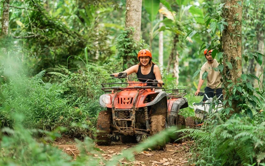 From Phuket: Bamboo Rafting, ATV Ride with Elephant Trekking & Bathing Experience Image 3
