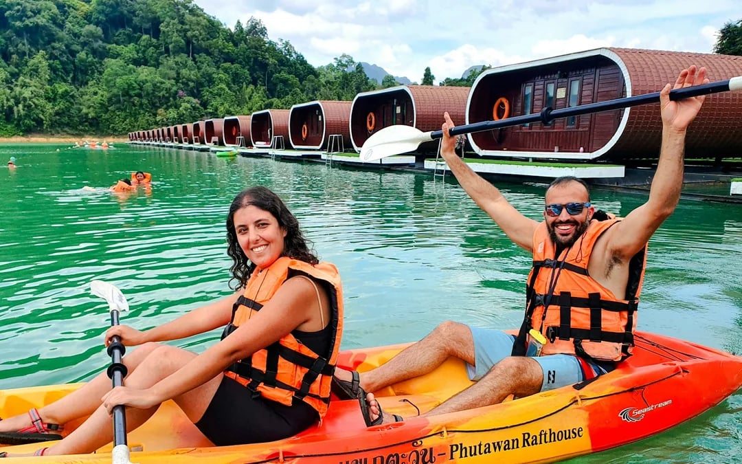 From Phuket: Cheow Lan Lake Day Trip with Long-Tail Boat, Diamond Cave & Kayaking Image 2