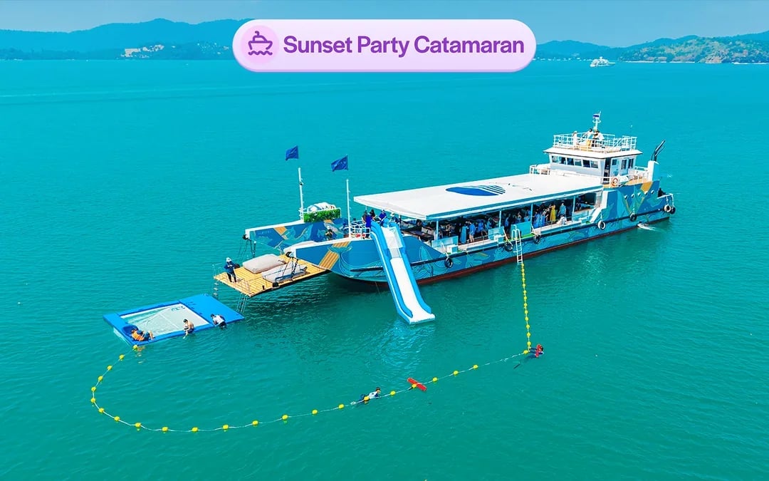 From Phuket: James Bond Island & Phang Nga Bay Sunset Cruise Tour by Luxury Catamaran with Meals & Transfers Image 1