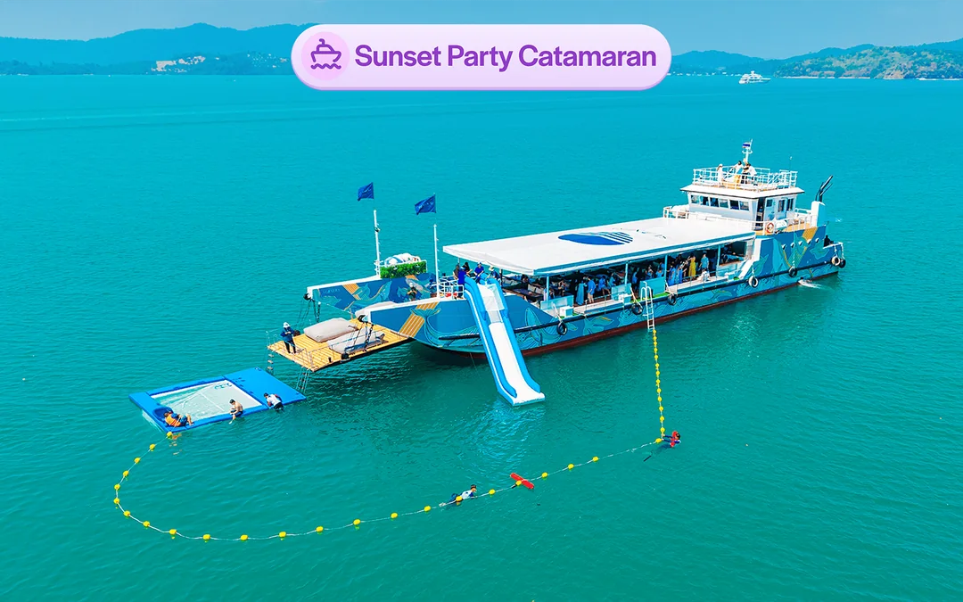 From Phuket: James Bond Island & Phang Nga Bay Sunset Cruise Tour by Luxury Catamaran with Meals & Transfers Image 1