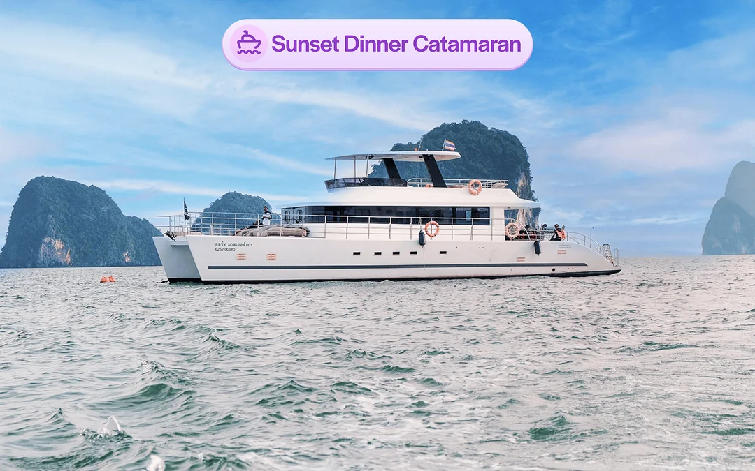 From Phuket: James Bond Island & Phang Nga Bay Sunset Cruise Tour by Luxury Catamaran with Meals & Transfers Image 2