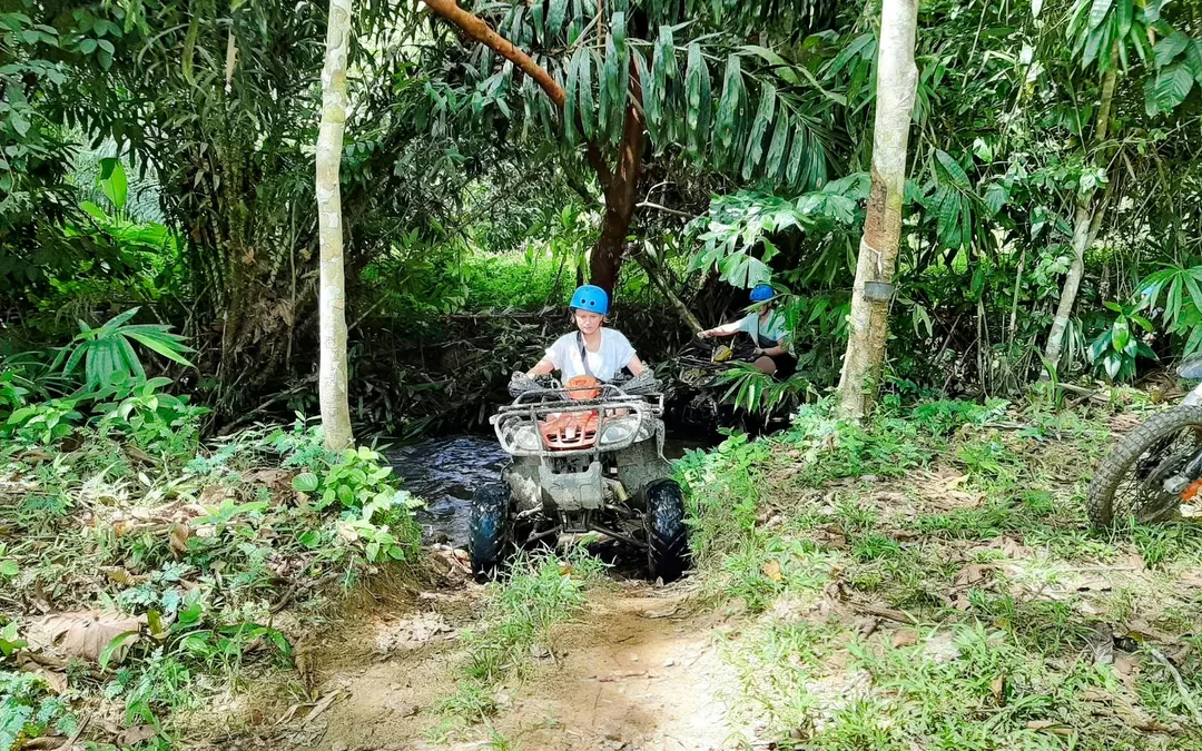 From Phuket: Khao Lak ATV Tour, Waterfall and Lunch with Hotel Transfers Image 1