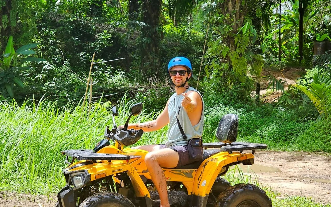 From Phuket: Private Khao Lak Day Trip with Bamboo Rafting, ATV Ride and Lunch Image 2