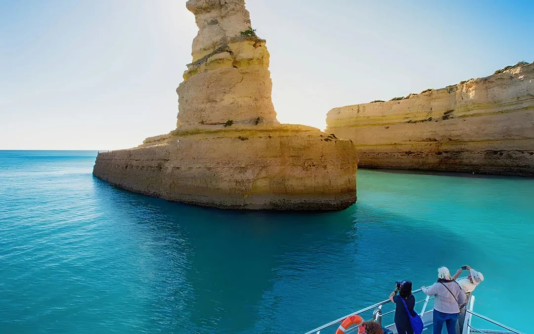 From Portimão: Benagil Cave and Coastline Catamaran Cruise with Brunch Option Image 11