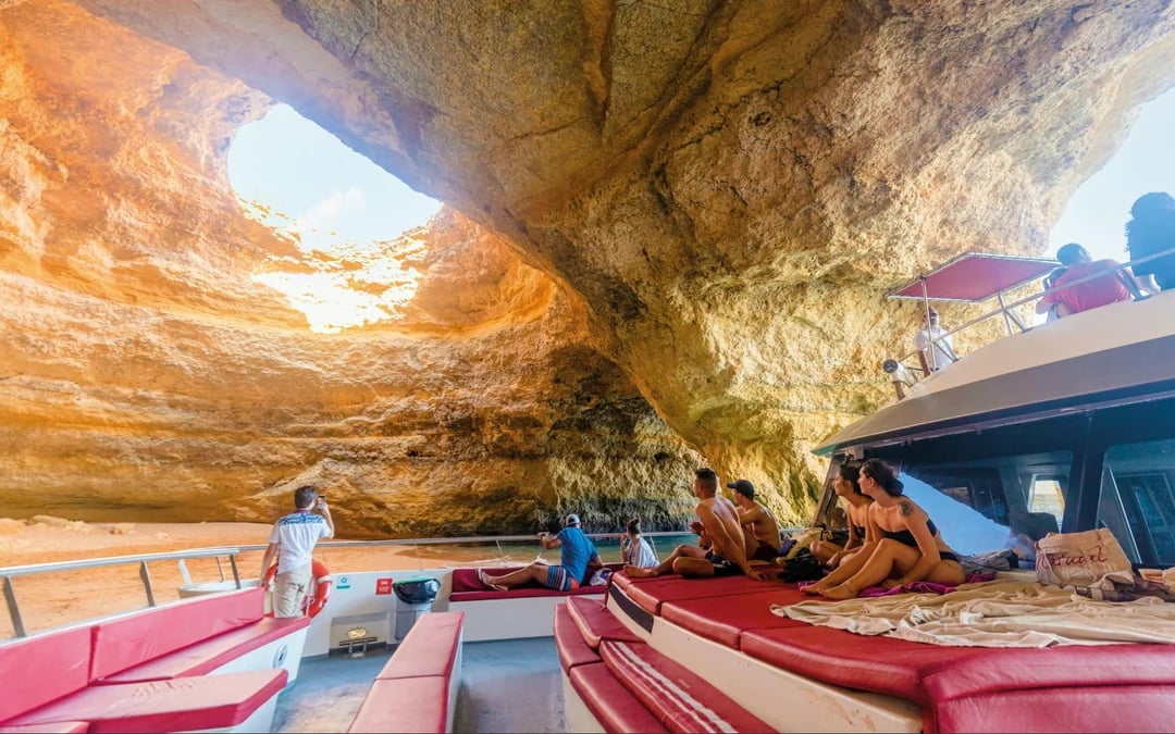 From Portimão: Benagil Cave and Coastline Catamaran Cruise with Brunch Option Image 3