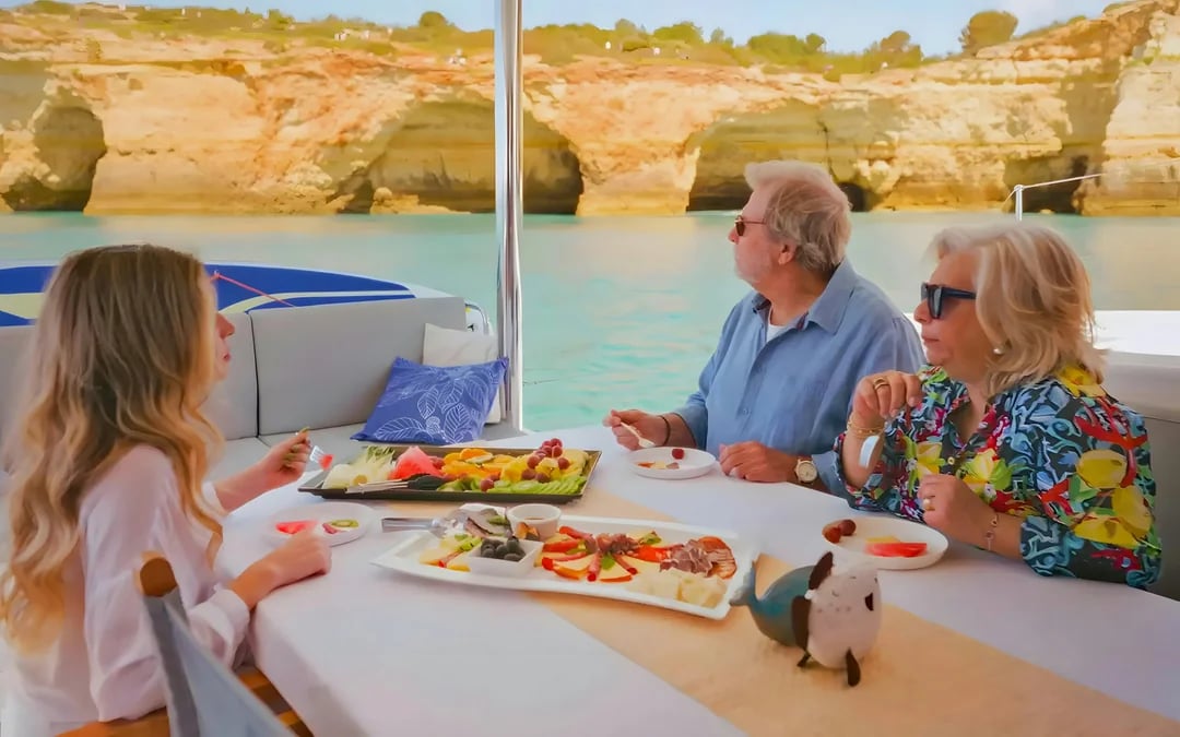 From Portimão: Benagil Cave and Coastline Catamaran Cruise with Brunch Option Image 6