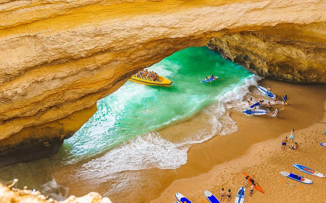 From Portimao: Benagil Cave & Dolphin Watching Boat Tour Image 4