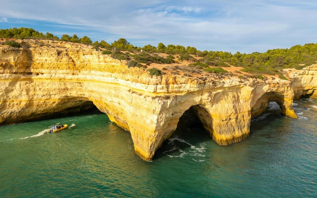 From Portimão: Benagil Cave & Marinha Beach Sunset Boat Tour Image 1