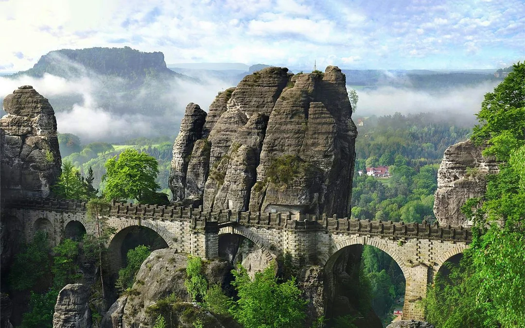 From Prague: Bastei Bridge & Tisa Walls Labyrinth Day Trip Image 2