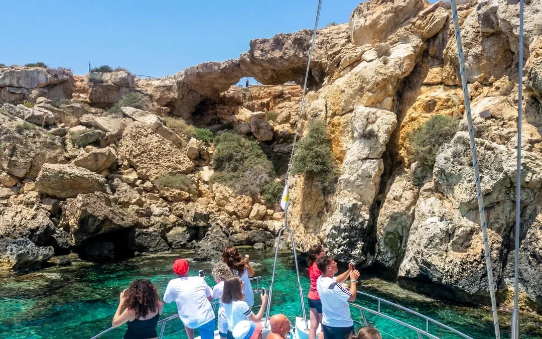 From Protaras: Blue Lagoon Cruise to Sea Caves & Turtle Cove Image 5