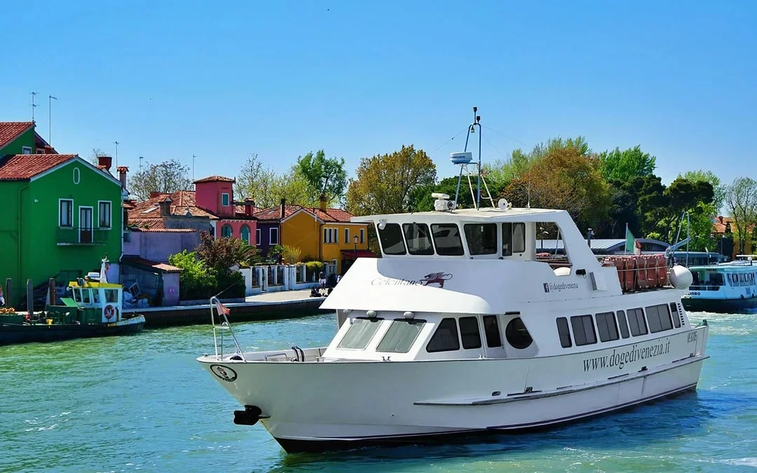 From Punta Sabbioni: Murano, Burano & Torcello Islands Boat Tour with Glass Blowing Image 9