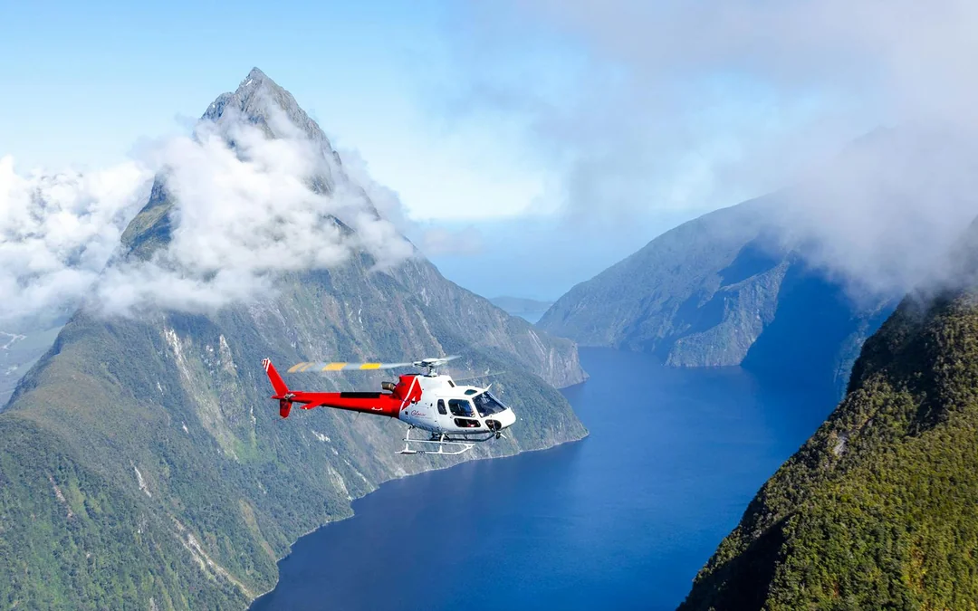 From Queenstown: 75 mins Milford Sound Highlights Helicopter Tour Image 1