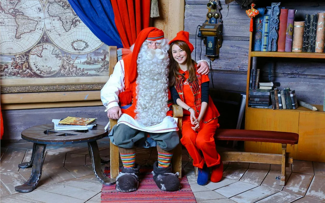 From Rovaniemi: Meet Santa Claus, Reindeer Sleigh Ride & Huskies Image 1
