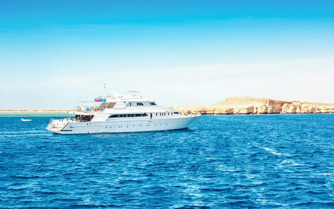 From Sharm El Sheikh: Private Ras Mohamed & White Island Cruise with Diving, Snorkeling, BBQ Lunch & Transfers Image 1