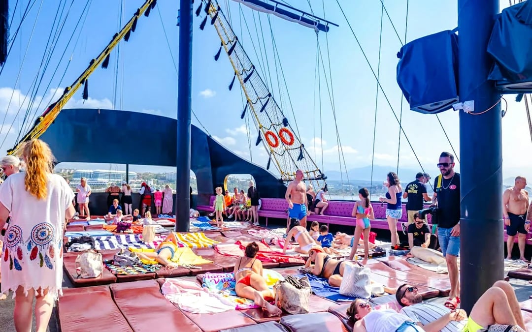 From Side: Big Kral Pirate Yacht Cruise with Lunch and Unlimited Drinks Image 5
