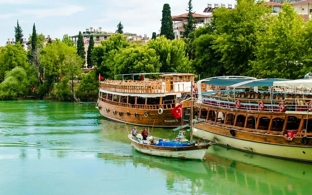 From Side: Manavgat River Cruise with Lunch, Bazaar Visit and Waterfall Stop Image 3