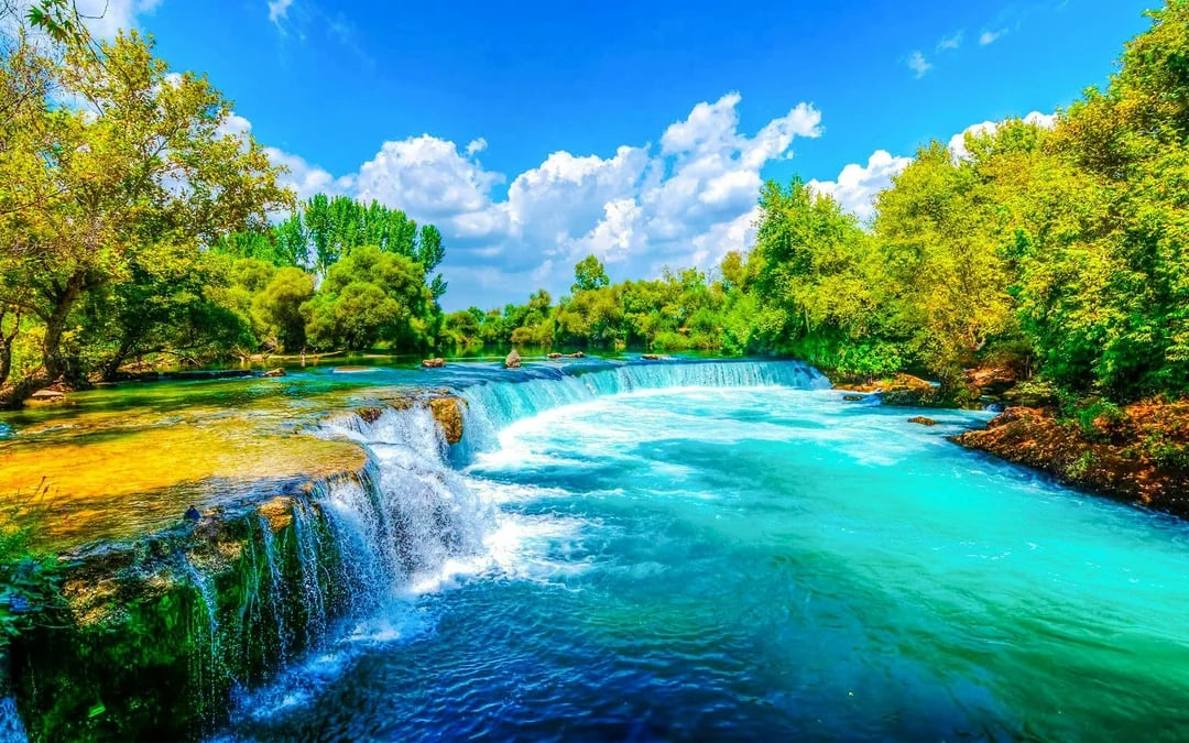 From Side: Manavgat River Cruise with Lunch, Waterfall Stop and Bazaar Visit Image 2