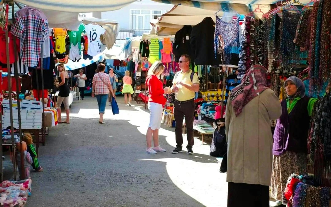 From Side: Manavgat River Cruise with Lunch, Waterfall Stop and Bazaar Visit Image 5