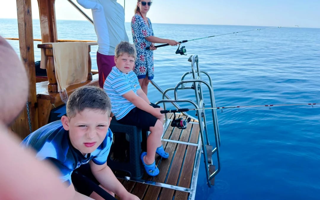 From Side: Open-Sea Fishing Trip with Hotel Transfers Image 4