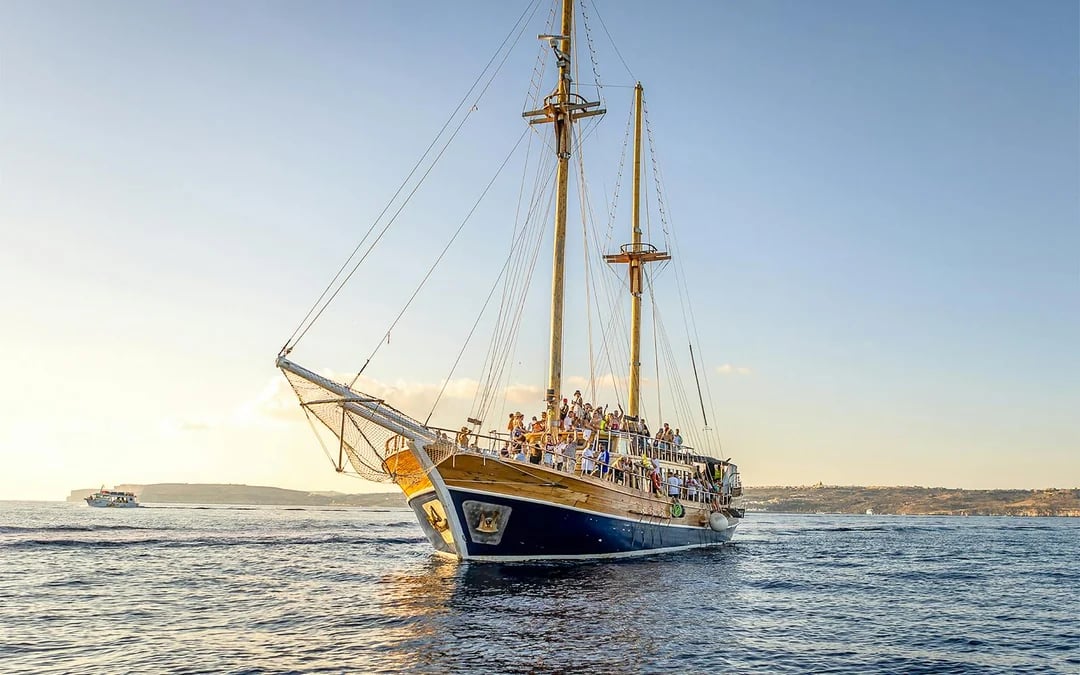 From Sliema: Cruise to Gozo and Comino on a Turkish Gulet with Lunch & Drinks Image 10