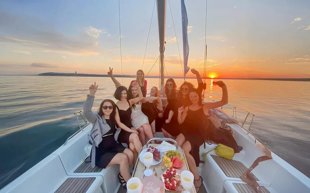 From Sopot: Sunset Cruise from the Pier with Prosecco Image 2